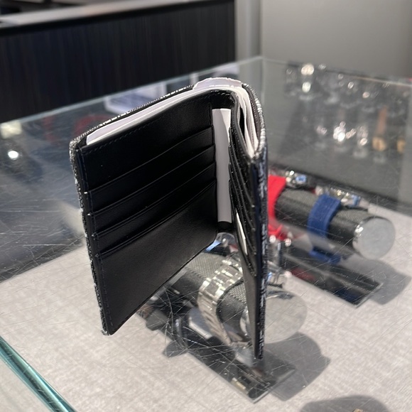 Michael Kors Men’s Women’s Cooper Logo Fabric Billfold Wallet Black Multi NWT - Picture 13 of 16